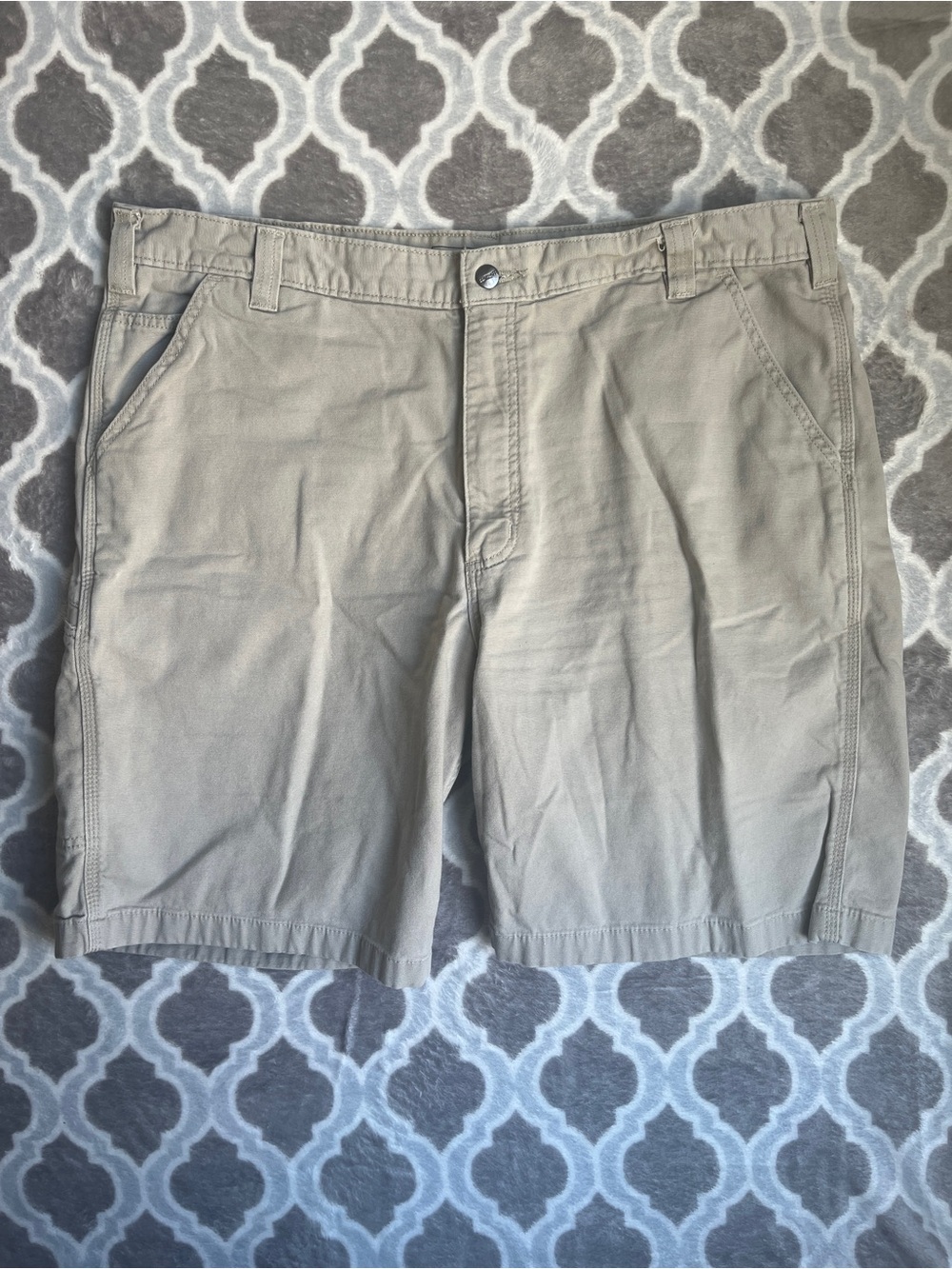 Carhartt Men's Size 42 Casual Khaki Brown Shorts - Classic Fit Work Canvas